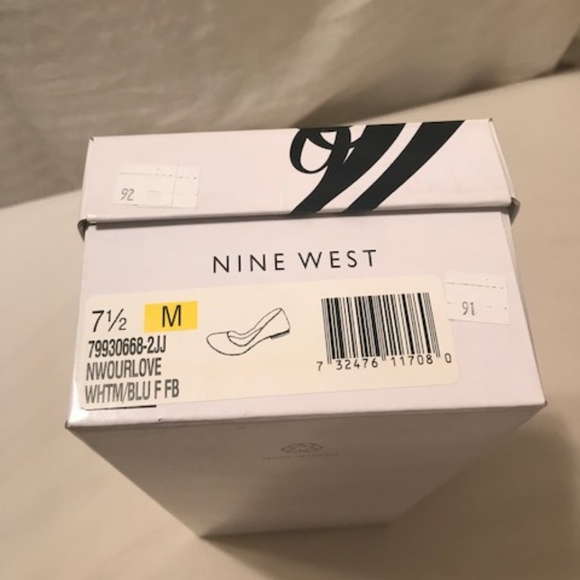 Nine West red white and blue flats - Picture 5 of 5